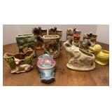 Vtg Wall Pockets & Planters