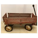 Childrenï¿½s Wooden Wagon on Metal Frame