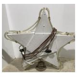 Wooden Star with Rope Light Edge