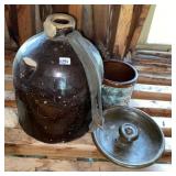 Stoneware Crock Jug & Feeder