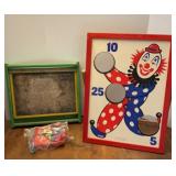 Vtg Bag Toss Board & Play Skool Chalkboard with