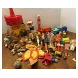 Vtg Fuzzy Animals, Mrs. Beasley Paper Doll