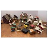 Resin, Porcelain & Paper Christmas Houses Decor