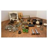 Gas Lamp Burner, Glass & Porcelain Door Knobs
