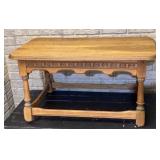 Vtg Oak Coffee Table