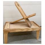 Handmade Chair & Slanting Table