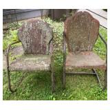 Antique Metal Patio Chairs