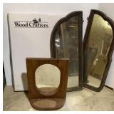 Antique Vanity Mirrors, 22in Wall mirror in box