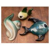 MCM Ceramicraft Wall Pocket Fish