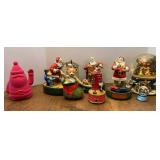 Ertl Die Cast Santa Coin Banks & Snow Globes