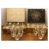 Mid Century Modern Hostess Glassware Sets