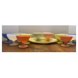 Hazel Atlas Modern Tone Sherbet Dishes