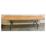 8ft Folding Wooden Table