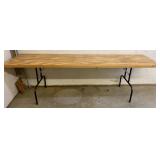8ft Folding Wooden Table