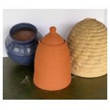 Pottery Wall Pocket & Terracotta Bottomless
