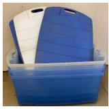 (3) Rubbermaid Totes with Lids
