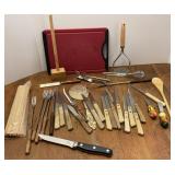 Wood Handled Steak Knives & Other Utensils