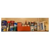 Paint Products (stored in Heated garage)