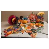 Vtg Halloween, Thanksgiving & Easter Paper Decor