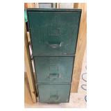 Vtg Metal File Cabinet