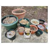 Planters and bird feeders