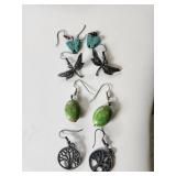Pierced Earrings, 4 pair
