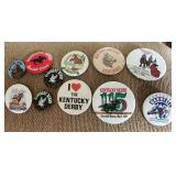 Kentucky Derby Pin Back Buttons