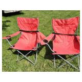 Fold up lawn chairs (2)