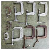 "C"-clamps, 3" and smaller