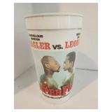 Hagler vs. Leonard Plastic Drinking Cup