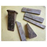 Lumber Wedge, steel pieces
