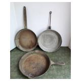 Skillets, Cast Iron, Aluminum