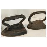 Sad Irons (2), 5-1/2" & 6-1/2"
