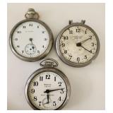 Pocket Watches (3), damaged condition