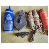 Chalk, Chalk Line, Stanley level - antique