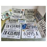 Indiana License Plates, trailer, truck