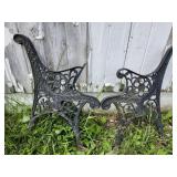 Cast Iron bench legs, as is