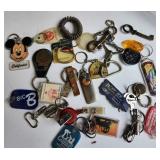 Key Rings, some keys, advertising