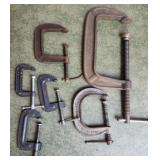 C-Clamps, various makers & sizes
