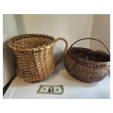 Baskets (2), Single handled & buttocks