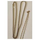 Necklace & Bracelet, 14KT, not matching