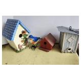 Decorative Bird Houses, metal bird