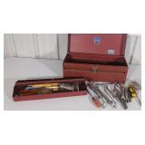 Metal Tool Box and Tools