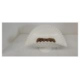 Fenton Hobnail milk glass fruit  tray