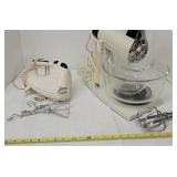 2 mixers. Hand and counter