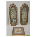 13" wall plaques & floral