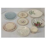 Chokin plates, misc serving pieces