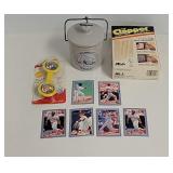 6 Baseball cards. The Clapper+