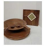 MCM wood kitchen items