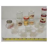 Assorted Tiny jars, mugs and glasses